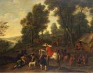 Snayers Pieter Halt of Horsemen in a Forest  - Hermitage